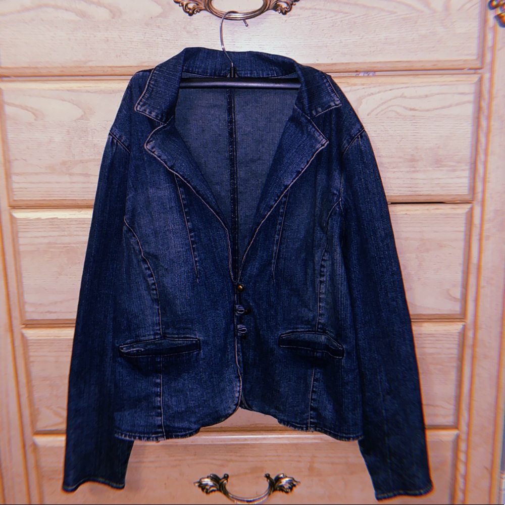 2X Denim Blue Jean Jacket 💙